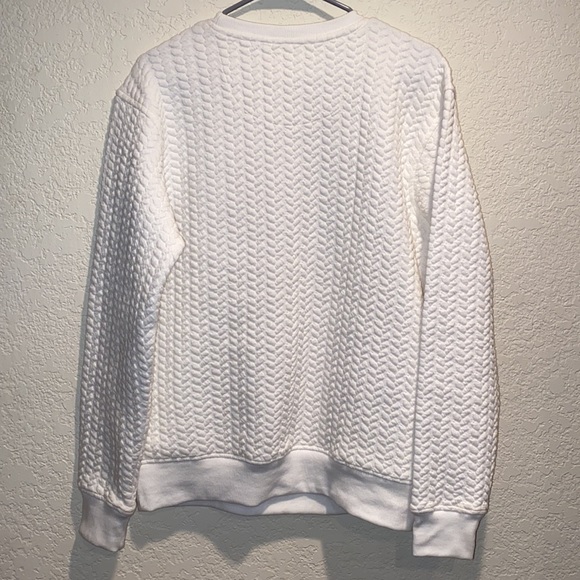 Three Square | University of Florida White and Blue Quilted Pattern Sweatshirt - Picture 5 of 6